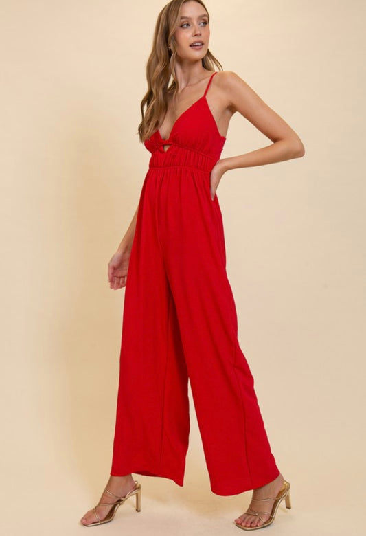 Wide leg jumpsuit